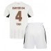 Maillot de foot Bayer Leverkusen Jonathan Tah #4 Extérieur vêtements enfant 2024-25 Manches Courtes (+ pantalon court)